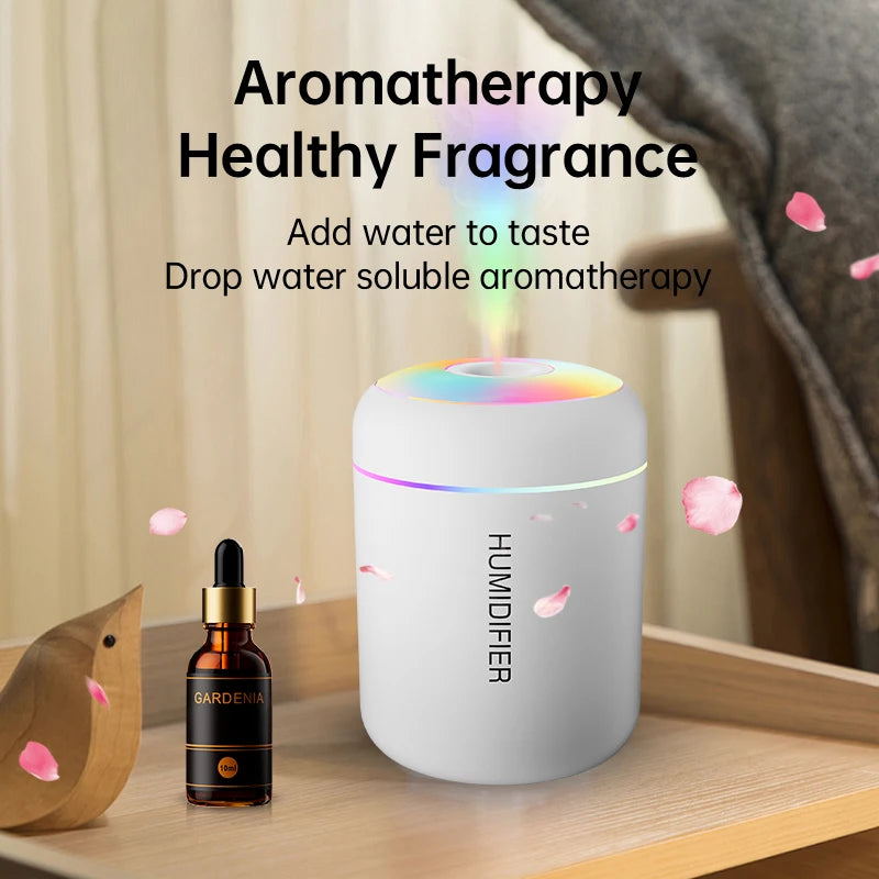 Humidificateur Mini USB 180ml LED — Chambre & Voiture