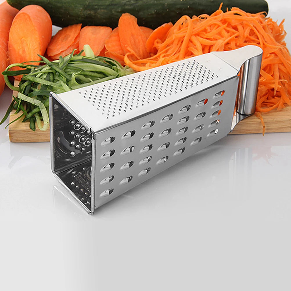 Râpe Cuisine 4 Faces Inox — Fromage, Légumes & Zestes