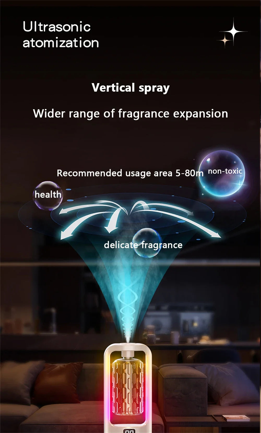 Diffuseur Arômes Style Hôtel — Huile Essentielle 50ml