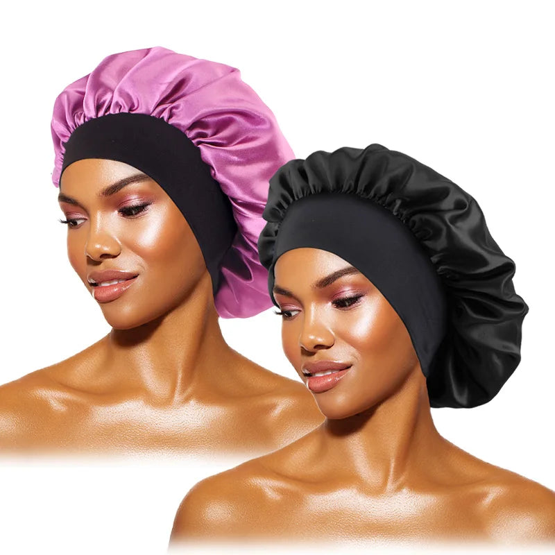 Bonnet de nuit en satin — Protection cheveux afro, tresses & locks