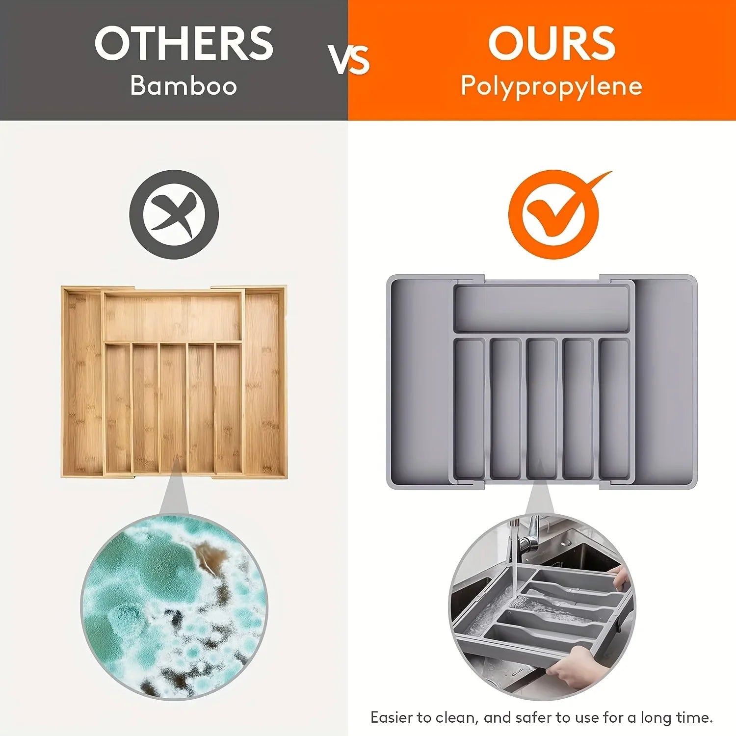 Organisateur Tiroir Couverts Extensible — Cuisine