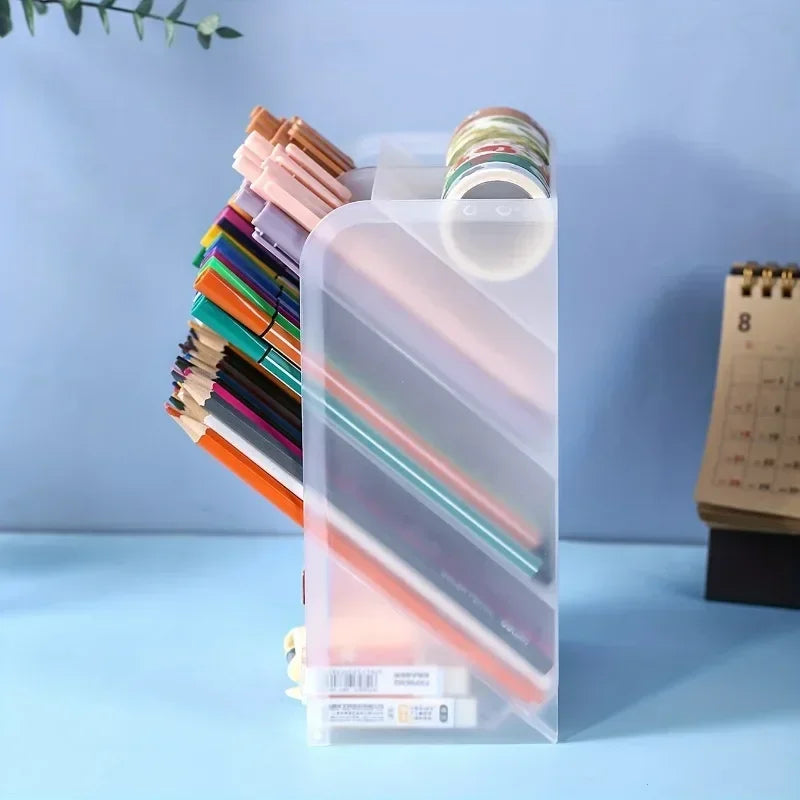 Porte-stylos Transparent Multi-niveaux Bureau