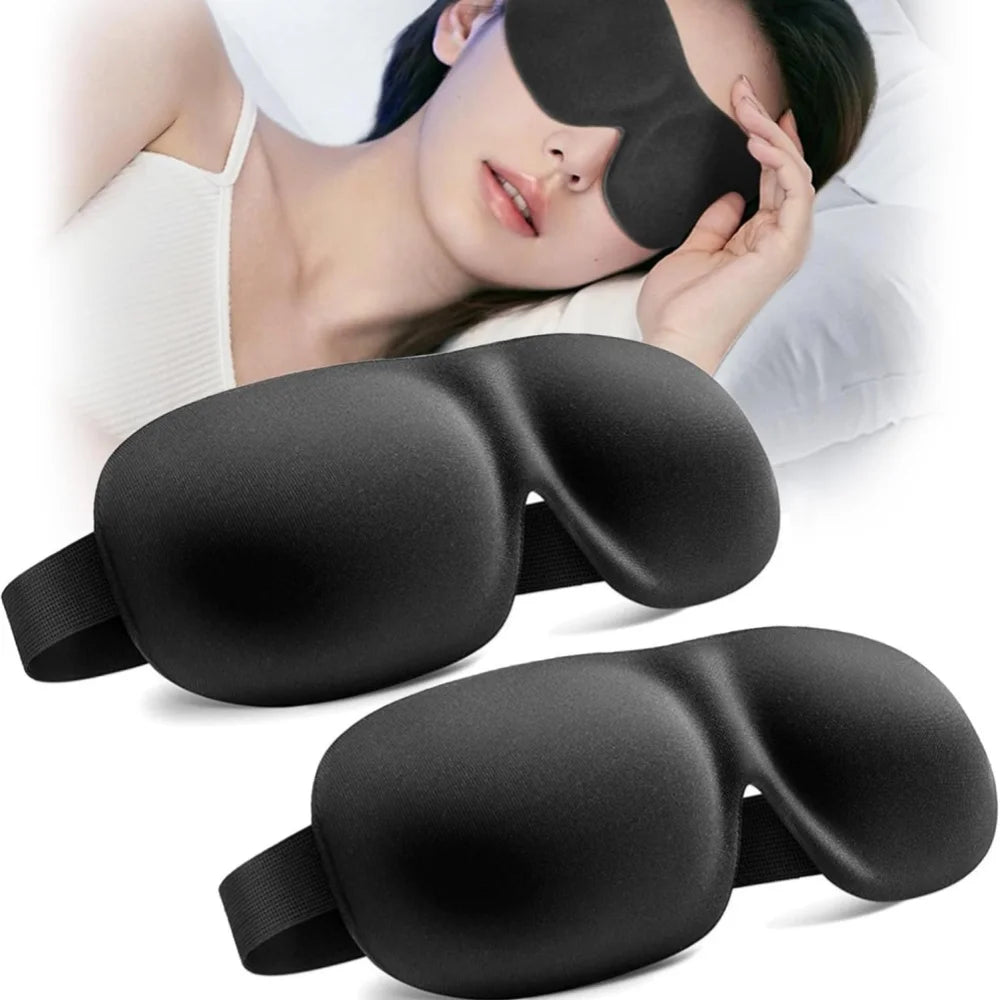 Masque de Nuit 3D Mousse Mémoire Anti-Lumière