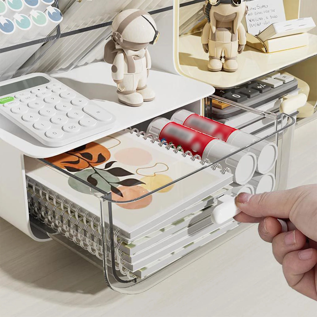 Organisateur Bureau Acrylique Multi-niveaux Transparent