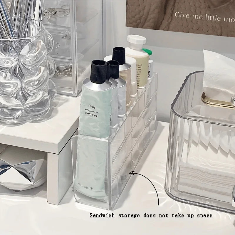 Organisateur Cosmétiques 7 Compartiments — Transparent, Multi-Usages
