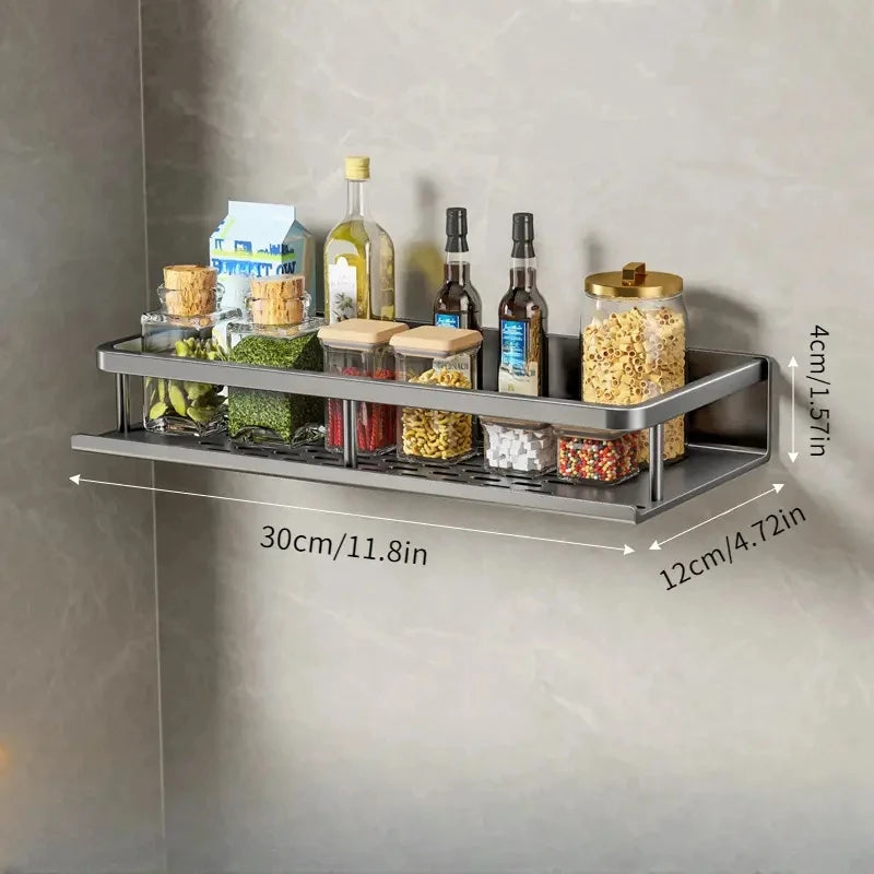 Rack Mural Cuisine Multifonction — Épices & Ustensiles