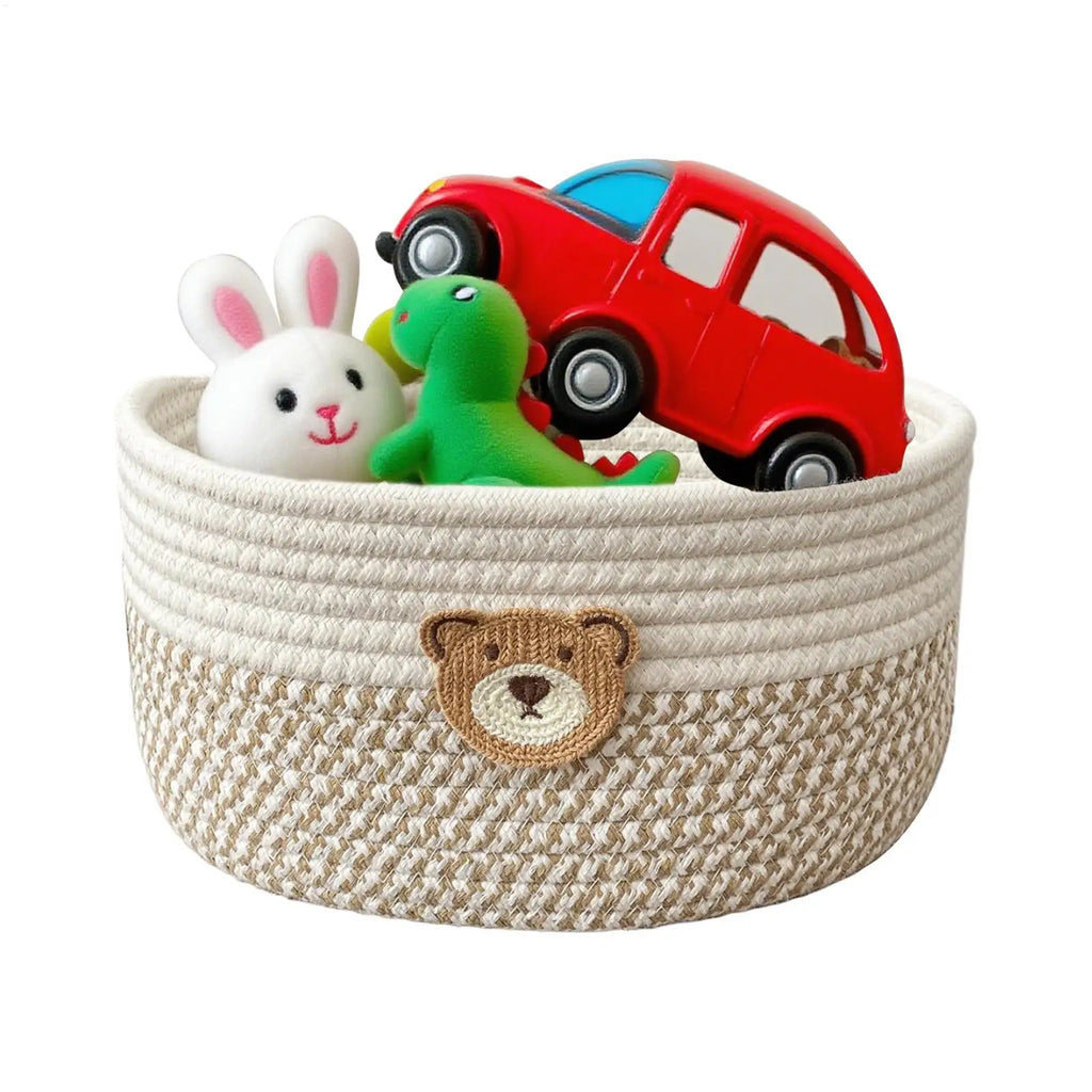 Panier Rangement Corde de Coton — Style Bohème