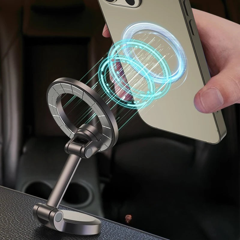 Support Téléphone Magnétique Voiture 360° — Tableau de Bord