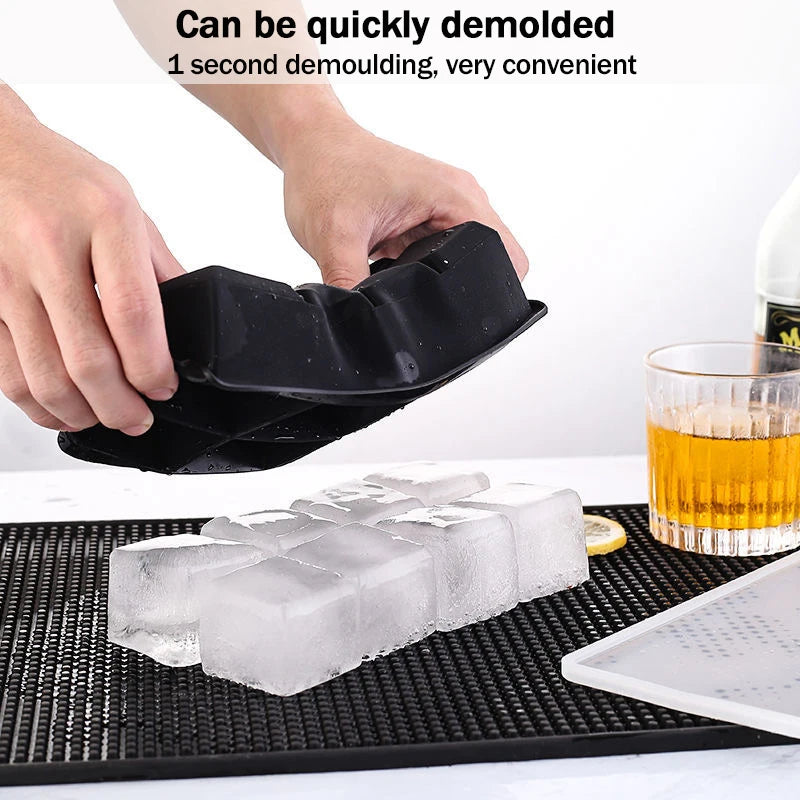 Moule à glaçons géant silicone — Grandes formes carrées