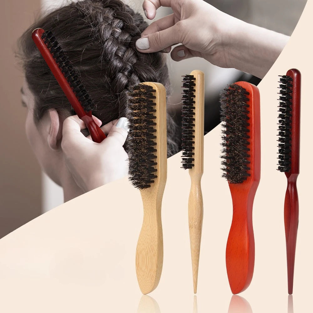 Set Brosse & Peigne Barbe Poils Naturels — Soin Barbe Homme