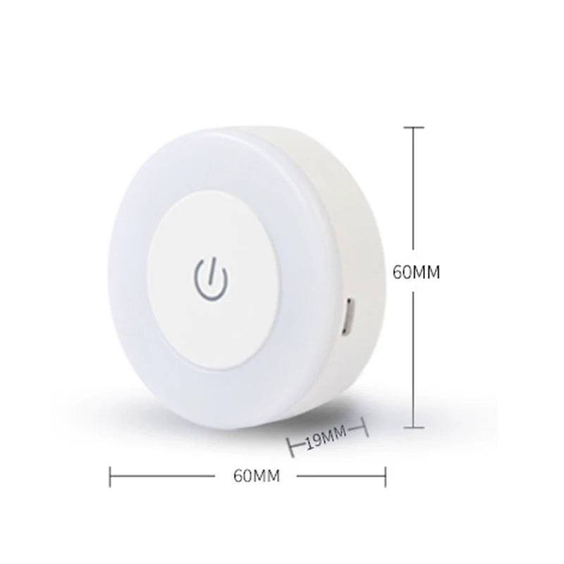 Veilleuse LED Tactile USB Rechargeable Magnétique