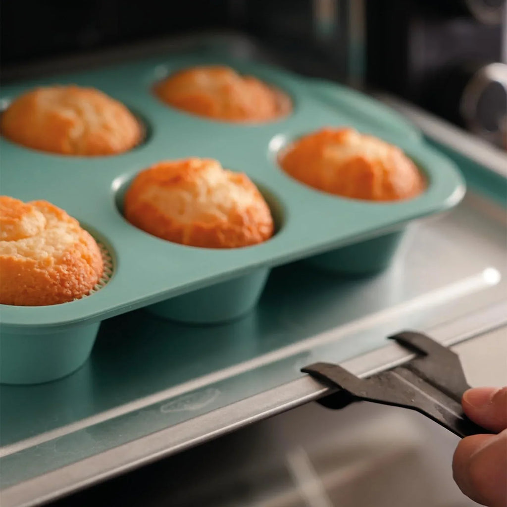 Moule Silicone Muffins & Cupcakes — 6 Cavités Antiadhésif