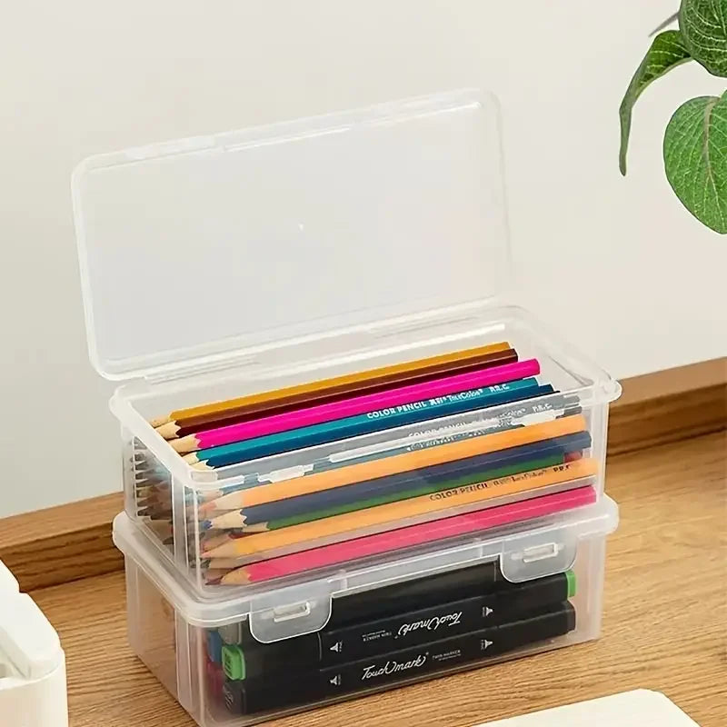 4 Boîtes Rangement PP Transparent avec Couvercle