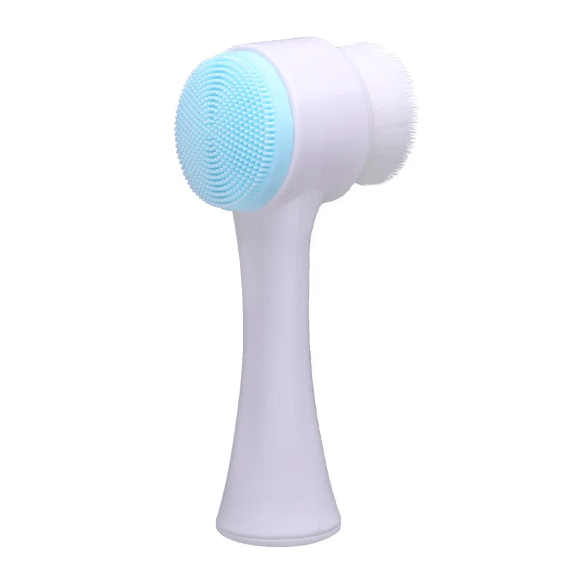 Brosse Nettoyante Visage Silicone — Double Face, Exfoliante