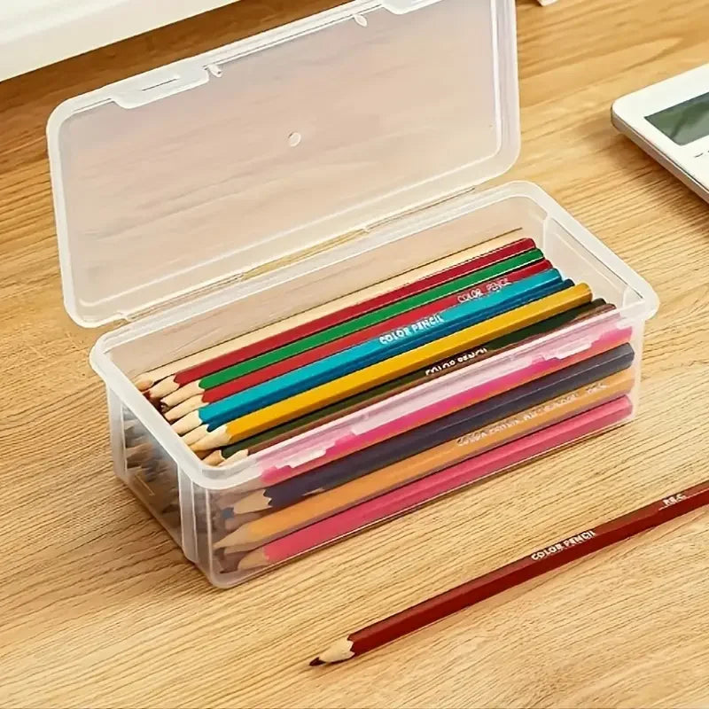 4 Boîtes Rangement PP Transparent avec Couvercle