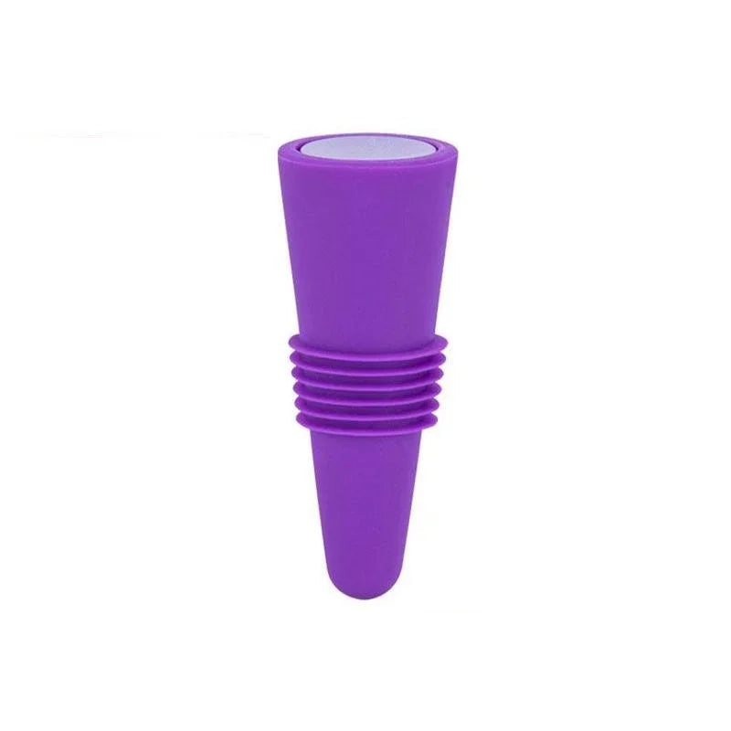 Bouchon Silicone Push Réutilisable — Vin, Bière & Champagne