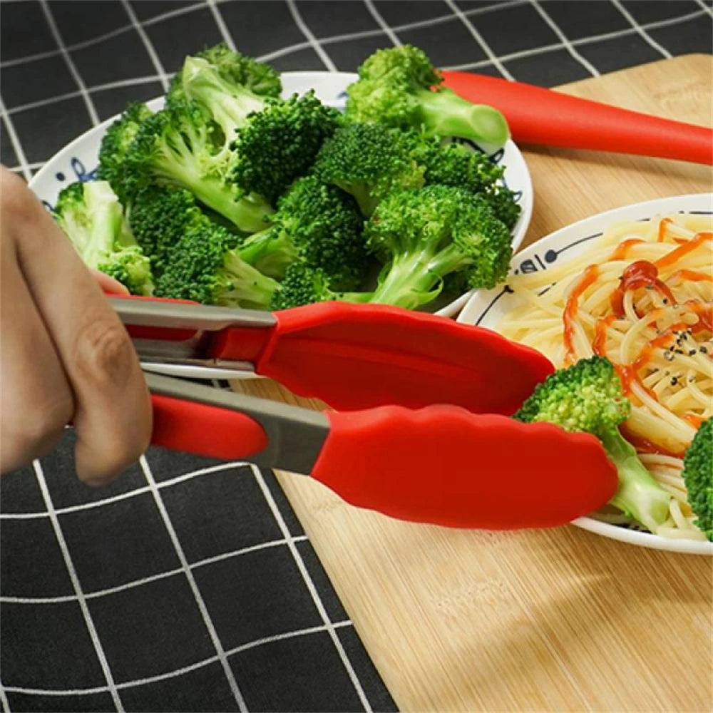 Pince BBQ Silicone Inox Verrouillable — Cuisine & Grillades