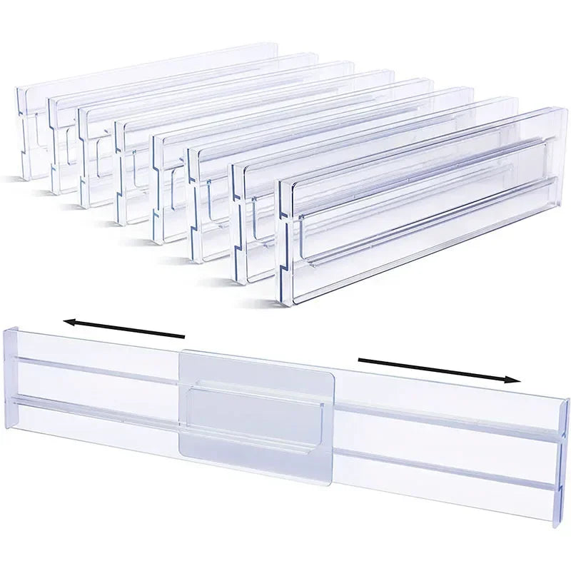 Diviseurs de Tiroir Extensibles Transparents