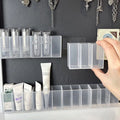 Organisateur Mural 3 Grilles Miroir — Rangement Cosmétiques Sans Perçage
