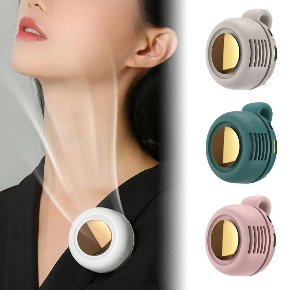 Ventilateur Portable Sans Pales — Clip Ceinture & Cou, 3 Vitesses