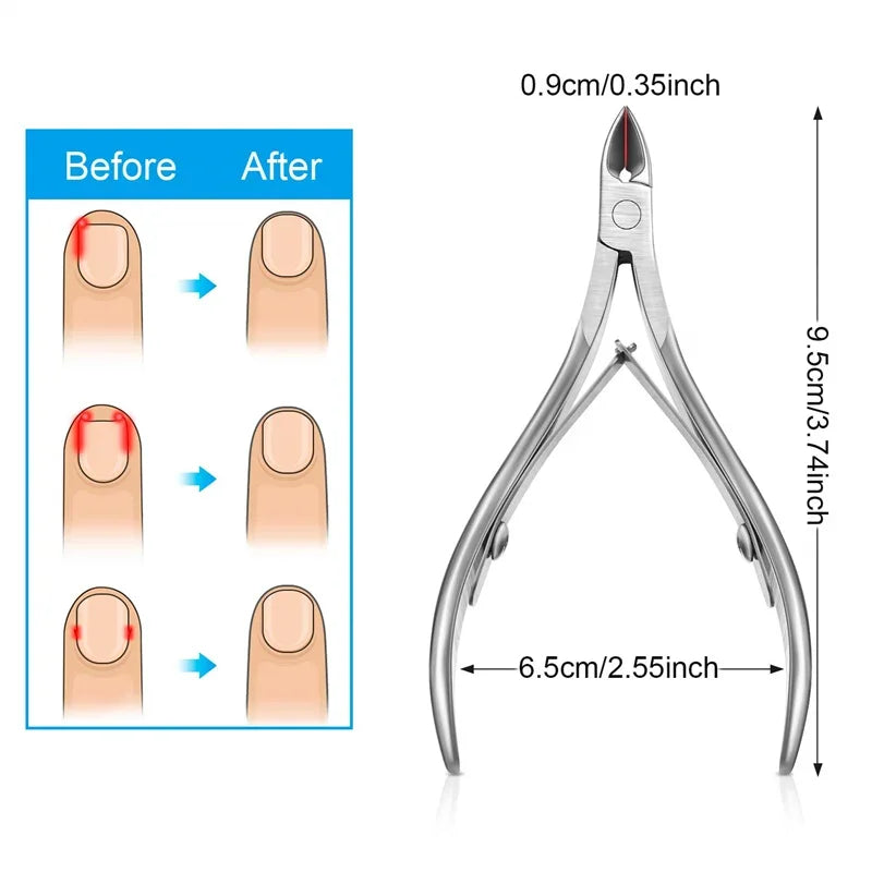 Pince Coupe-Cuticules Professionnelle — Inox, Manicure & Pédicure