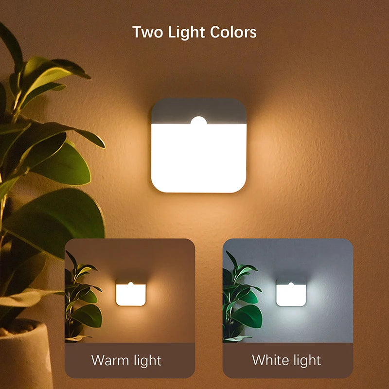 Veilleuse LED Détecteur Mouvement Rechargeable — Sans Perçage