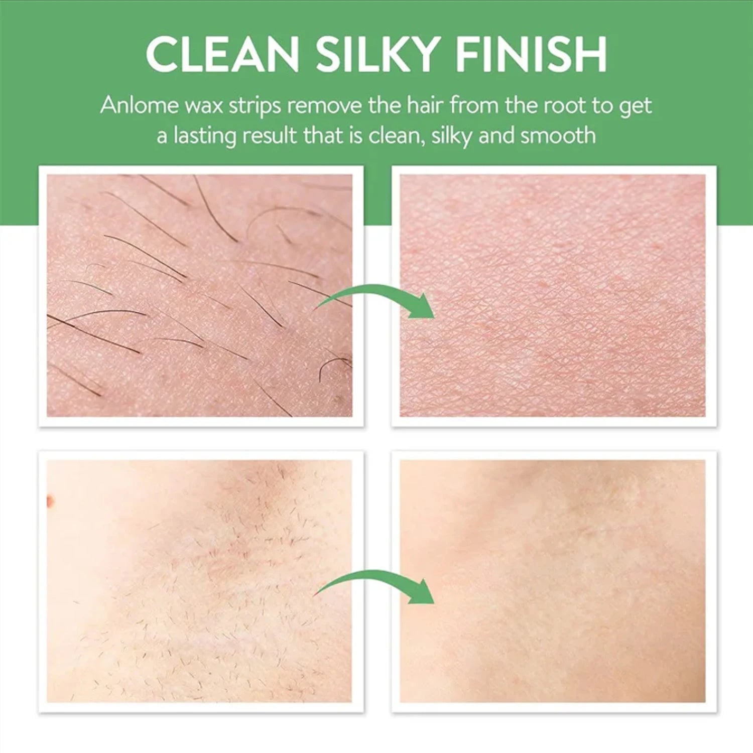 Bandes de Cire Épilation — Sans Douleur, Visage & Corps