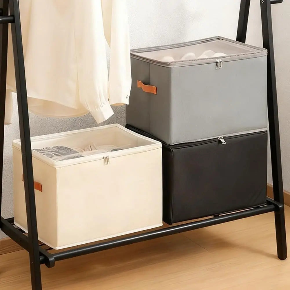Boîtes à Chaussures Tissu Pliables avec Fenêtre