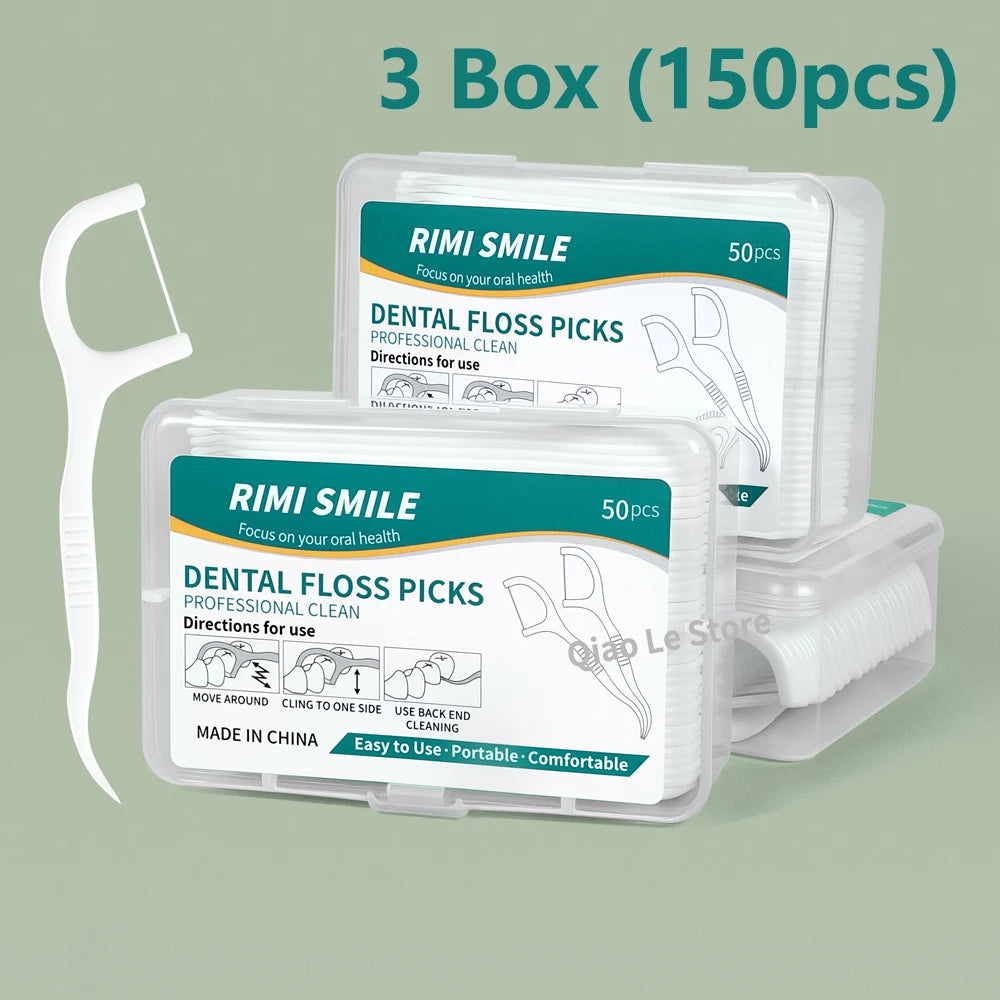 Cure-dents à fil dentaire jetables — Boîtes portables