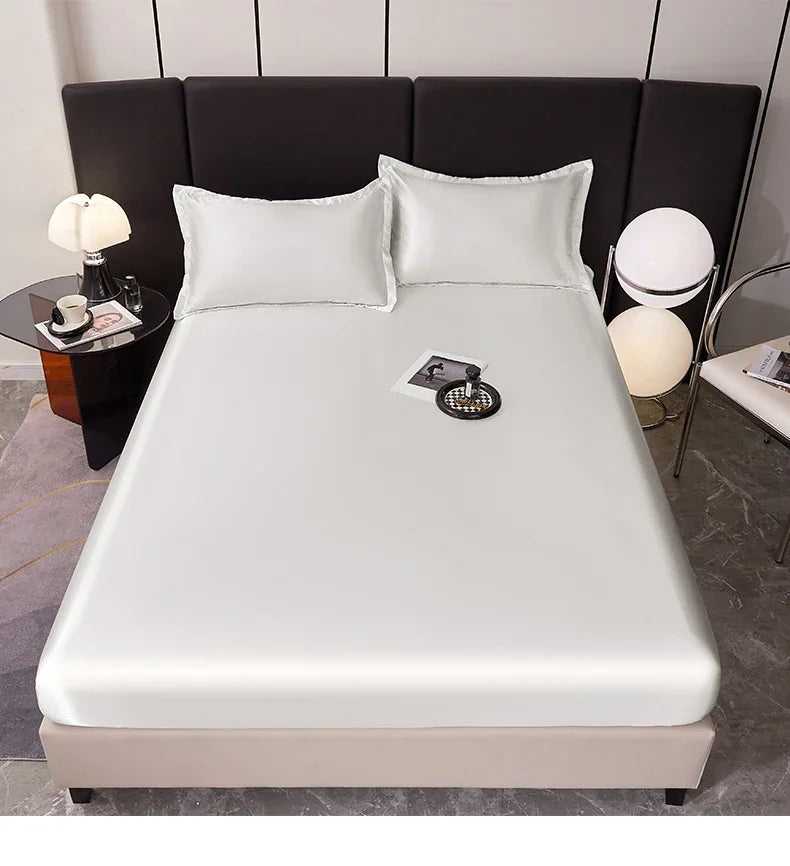 Drap Housse Satin Rayon — Style Hôtel Multi-Tailles