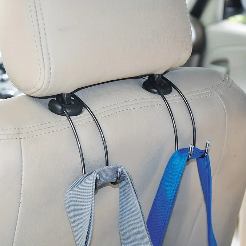 Crochets Appuie-Tête Cachés — Inox, Rangement Voiture