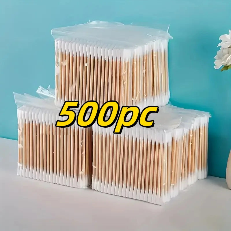 Cotons-tiges bambou biodégradables — Lot de 500