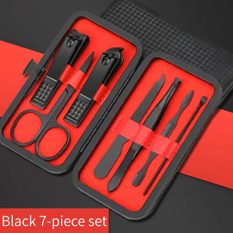 Kit Manucure & Pédicure Professionnel – Noir