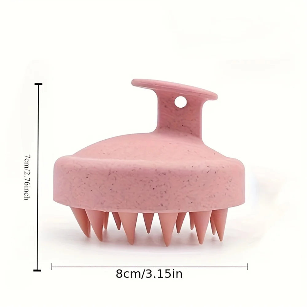 Brosse massante silicone — Cuir chevelu & corps, exfoliante