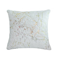 Housse de Coussin 43x43cm Imprimé Nordique Doré