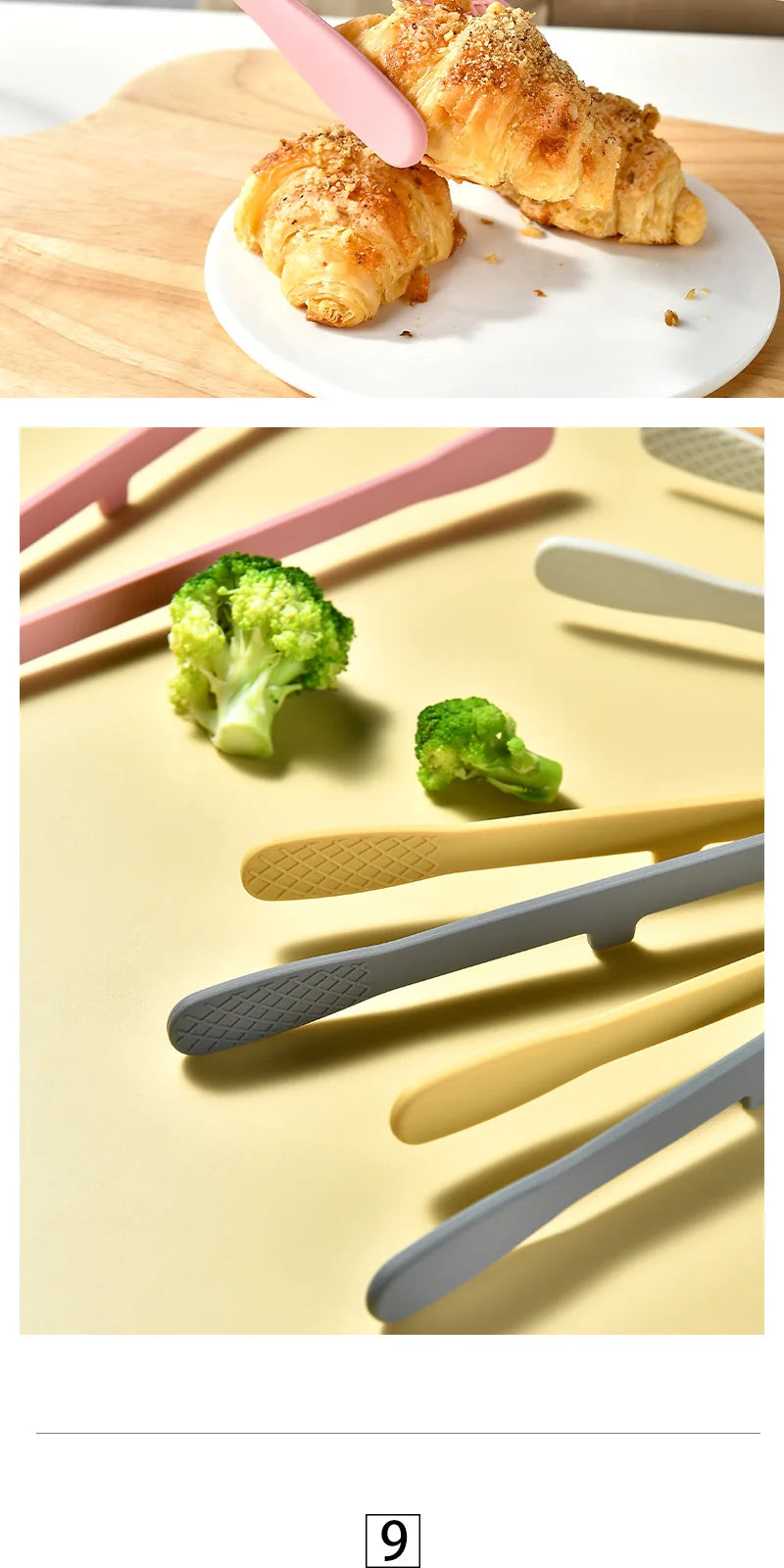Pince Silicone Cuisine — Toast, Salades & Grillades