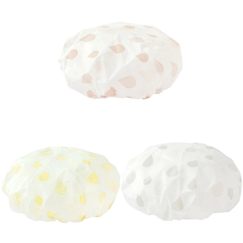 Bonnet de Douche Réutilisable — Imperméable, Taille Universelle