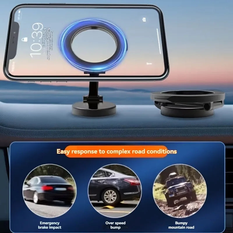 Support Téléphone Magnétique Voiture 360° — Tableau de Bord