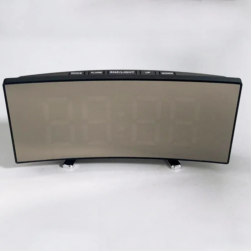 Réveil Digital LED Miroir — Chambre Bureau