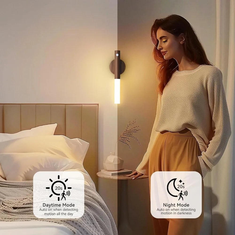 Veilleuse LED USB Rechargeable Magnétique Détecteur