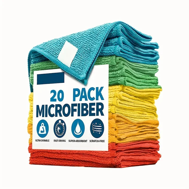 Chiffons microfibre multi-usages — Cuisine, salle de bain & surfaces délicates