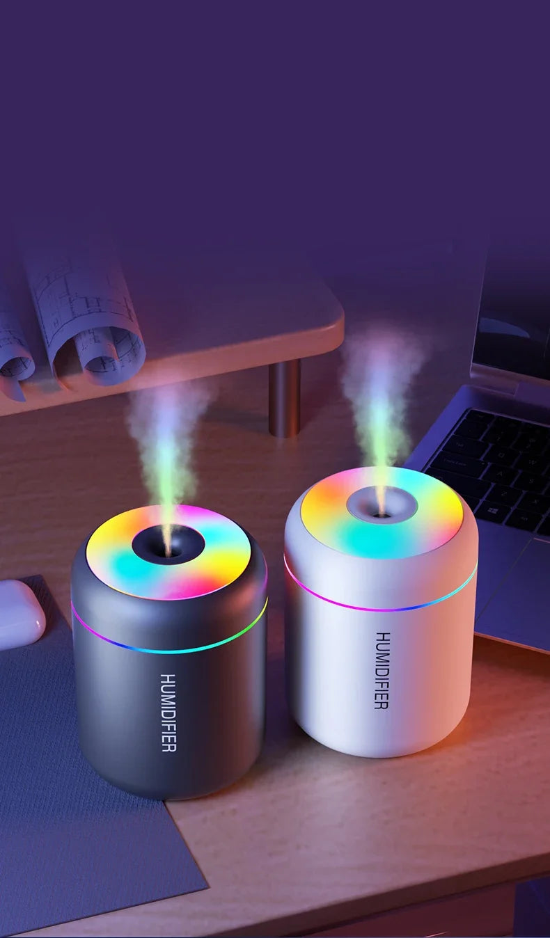 Humidificateur Mini USB 180ml LED — Chambre & Voiture
