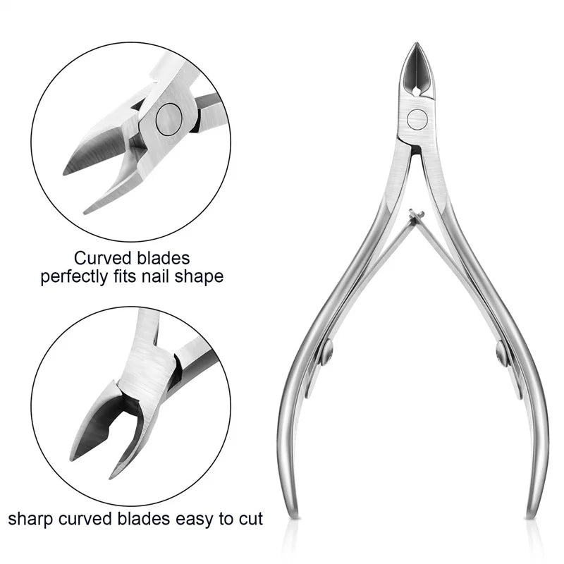 Pince Coupe-Cuticules Professionnelle — Inox, Manicure & Pédicure