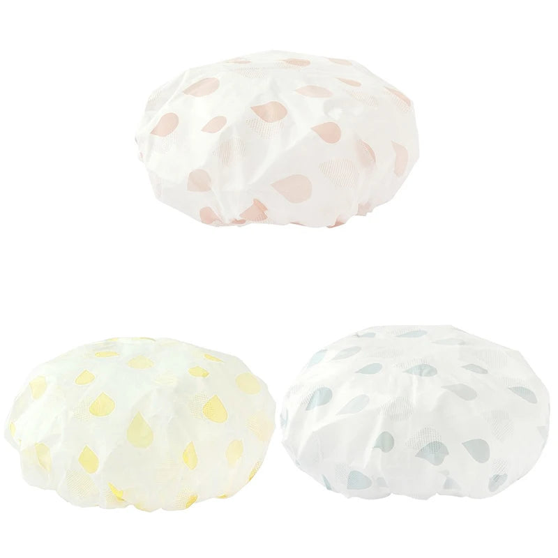 Bonnet de Douche Réutilisable — Imperméable, Taille Universelle