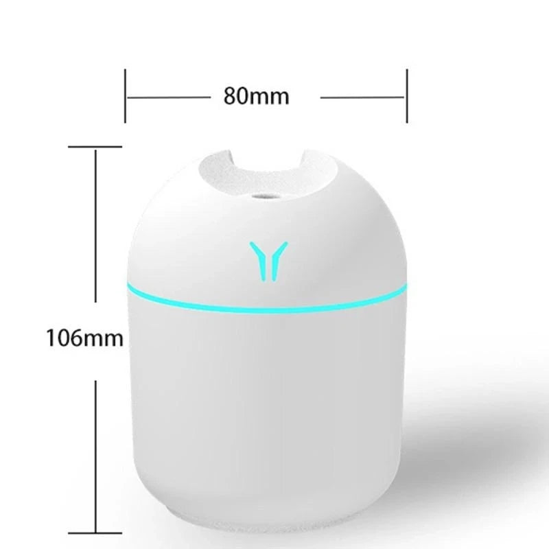 Humidificateur USB 250ml LED Colorée — Chambre & Voiture