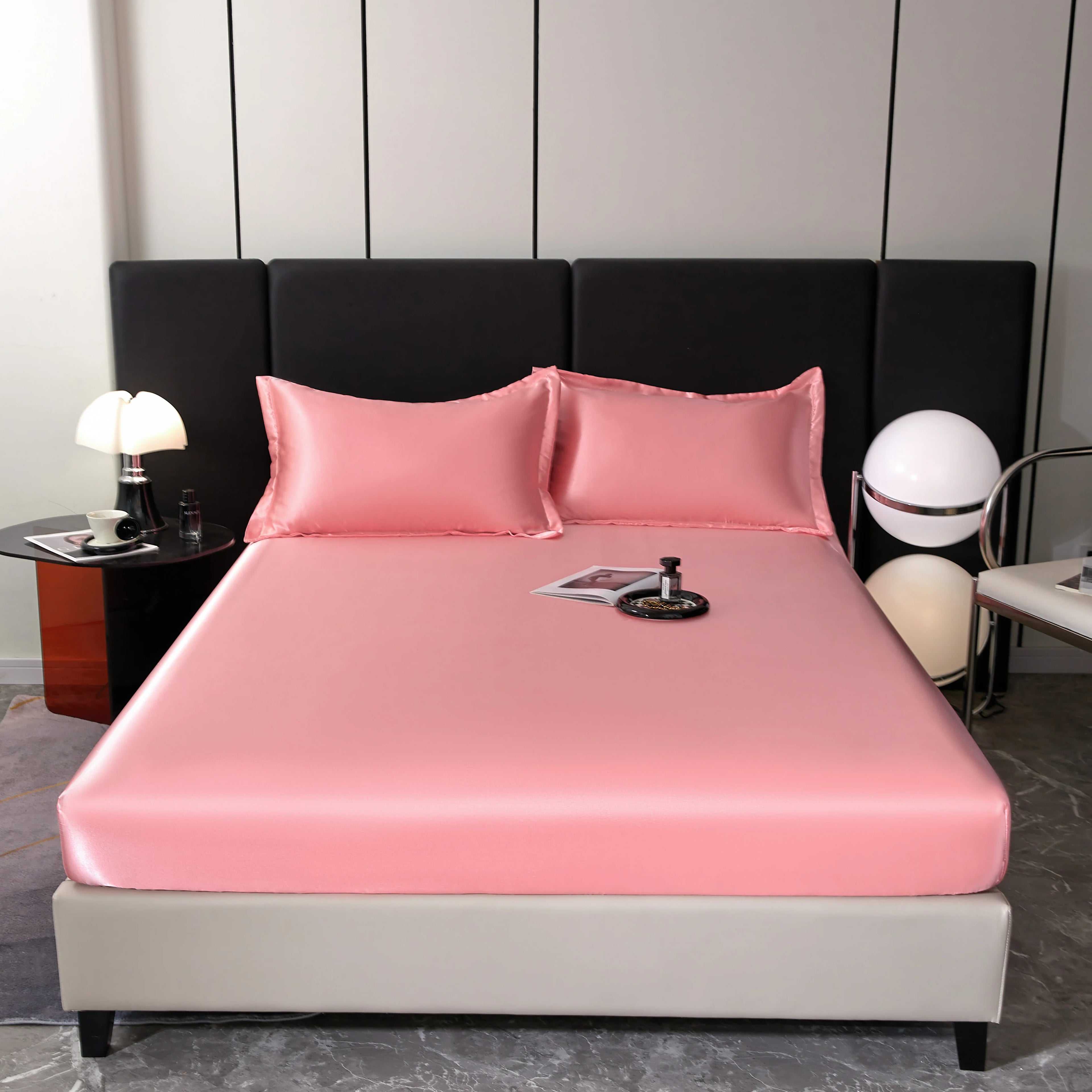 Drap Housse Satin Rayon — Style Hôtel Multi-Tailles