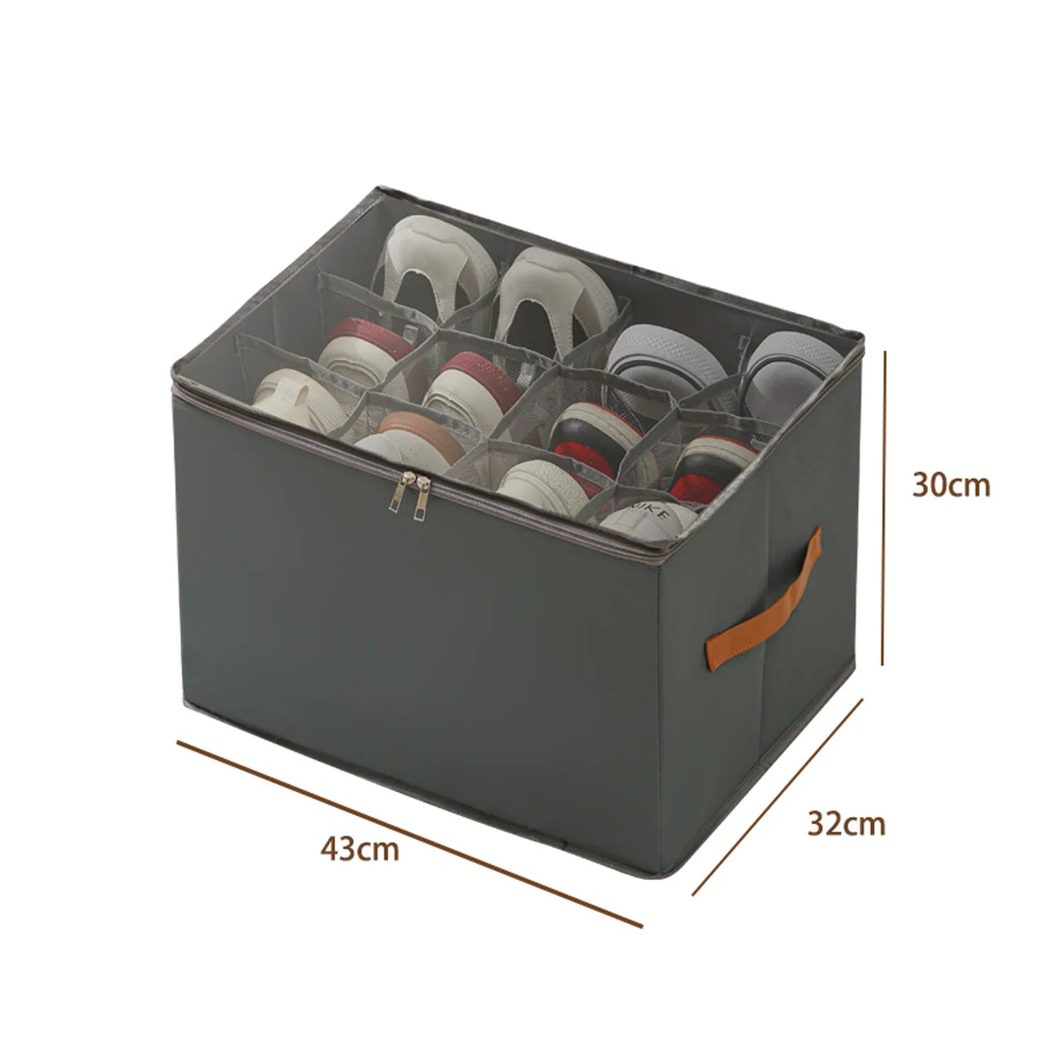 Boîtes à Chaussures Tissu Pliables avec Fenêtre