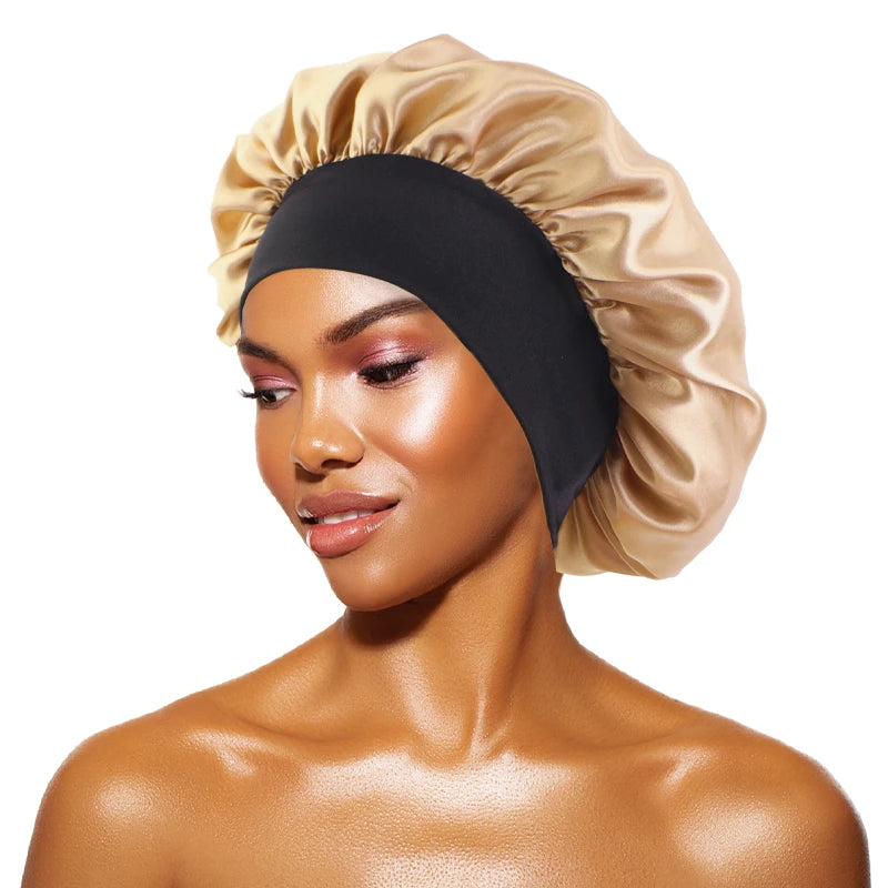 Bonnet de nuit en satin — Protection cheveux afro, tresses & locks