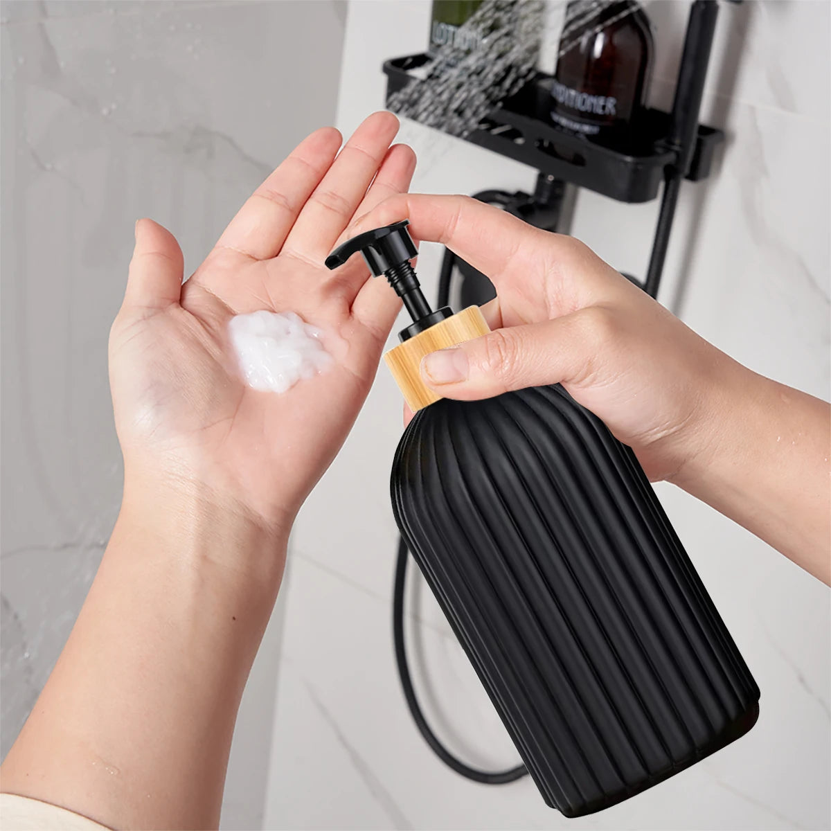Distributeur Savon Liquide Mural — Inox, Sans Perçage
