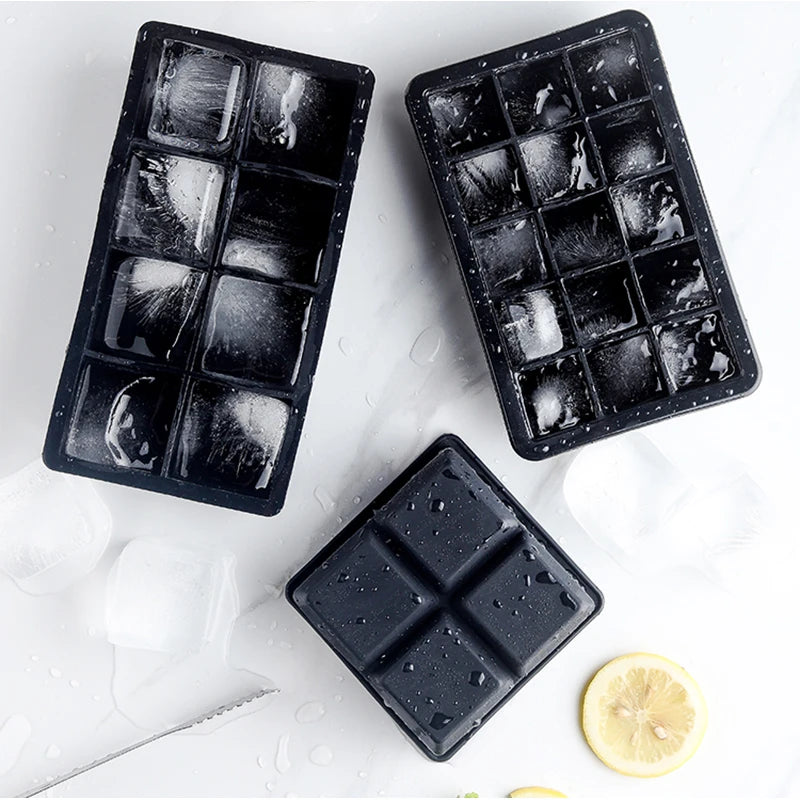 Moule à glaçons géant silicone — Grandes formes carrées